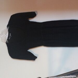 Vintage Betsey Johnson black baby doll dress sz p small 90s grunge
